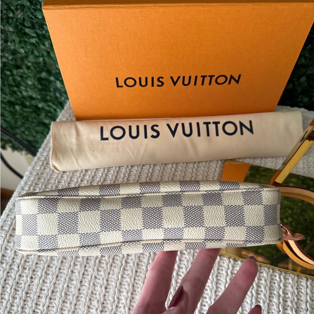 Louis Vuitton Damier Azur Pochette Accessories NM Full Set Authentic - Picture 5 of 9